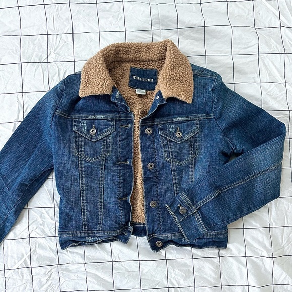 Maurices Jackets & Blazers - Maurices Y2K Sherpa Lined Denim Trucker Jacket Size Small